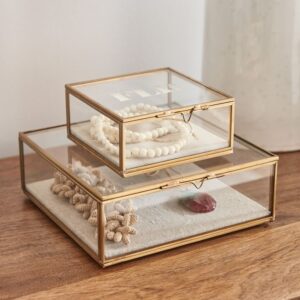 Modern Glass Jewelry Box